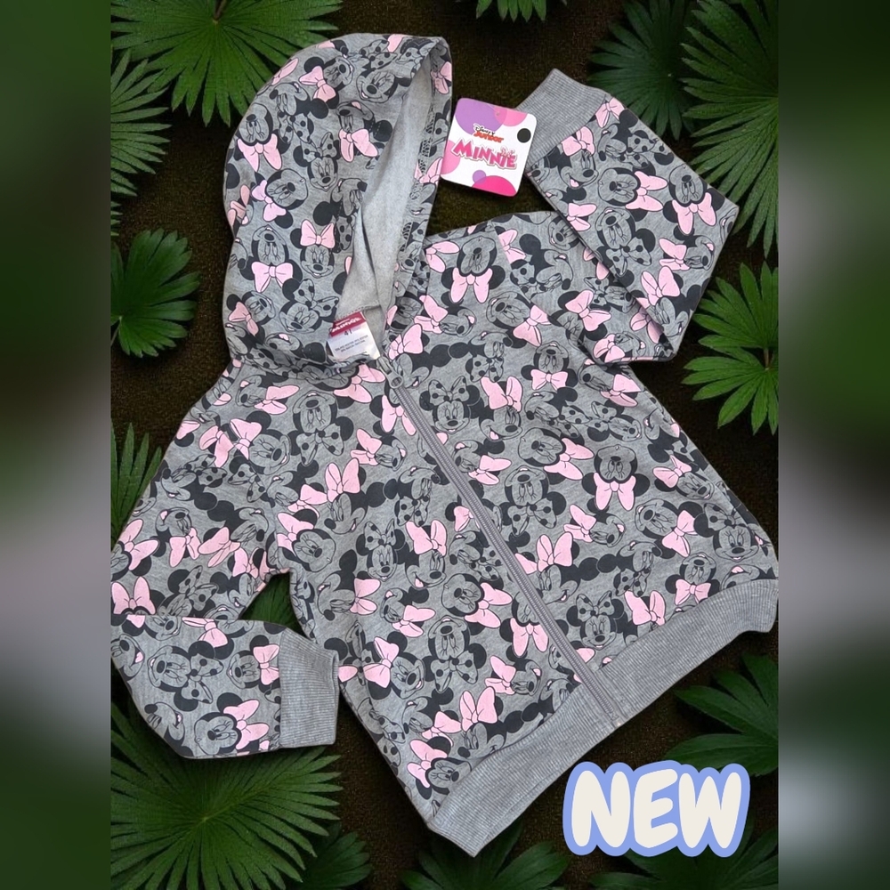 New Disney Jr Minnie Mouse jacket hoodie girls 4T